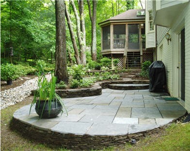 backyard-stone-patio-design-ideas-95 Ideje za dizajn dvorišta od kamena u dvorištu