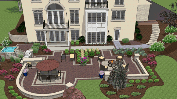 paver-patio-design-ideas-46 Ideje za dizajn popločanog dvorišta