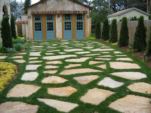 driveway-designs-with-grass-77_19 Dizajn travnatih prilaza
