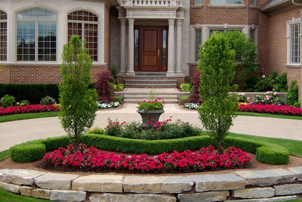 u-shaped-driveway-landscaping-ideas-01_17 Ideje za uređenje prilaza U obliku snijega