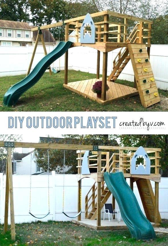 cheap-backyard-playground-ideas-46_13 Jeftine ideje za igralište u dvorištu