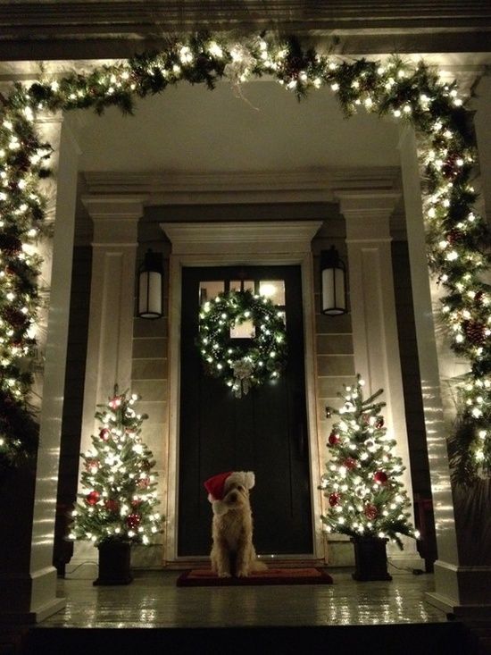porch-christmas-decorating-ideas-88 Ideje za ukrašavanje božićnog trijema