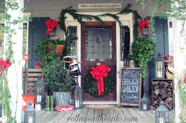 porch-christmas-decorating-ideas-88_14 Ideje za ukrašavanje božićnog trijema