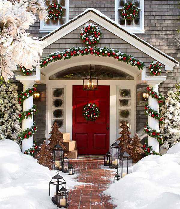 porch-christmas-decorating-ideas-88_18 Ideje za ukrašavanje božićnog trijema