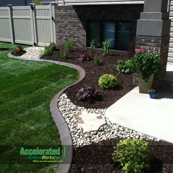 landscaping-ideas-with-rocks-and-mulch-19 Ideje za uređenje okoliša s kamenjem i malčem