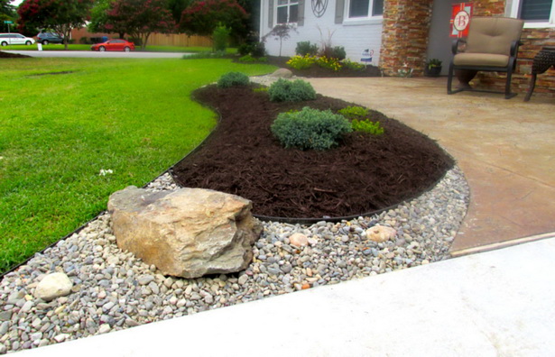 landscaping-ideas-with-rocks-and-mulch-19_11 Ideje za uređenje okoliša s kamenjem i malčem
