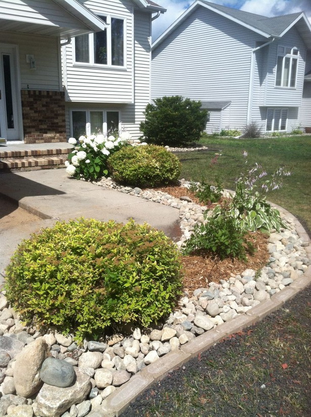 landscaping-ideas-with-rocks-and-mulch-19_18 Ideje za uređenje okoliša s kamenjem i malčem