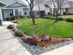 landscaping-ideas-with-rocks-and-mulch-19_2 Ideje za uređenje okoliša s kamenjem i malčem